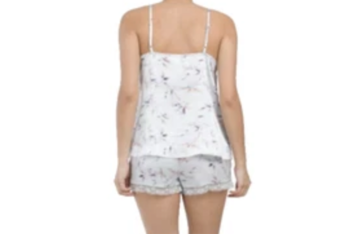 Sincerely Jules Women’s Floral Cami Drawstring Shorts Lounge Set Blue Size NWT