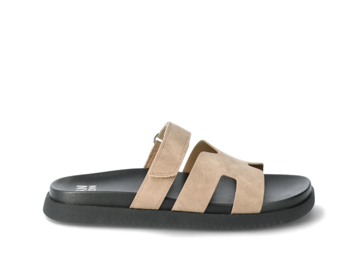 Madden NYC Women's Footbed Sandals Slip-On Medium Width Brown Size 9