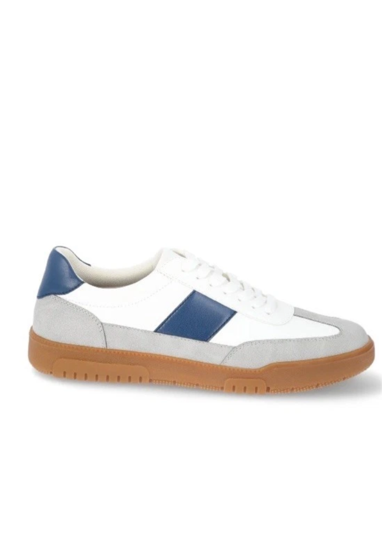 Madden NYC Men's Major Casual Sneaker White Navy Size 8