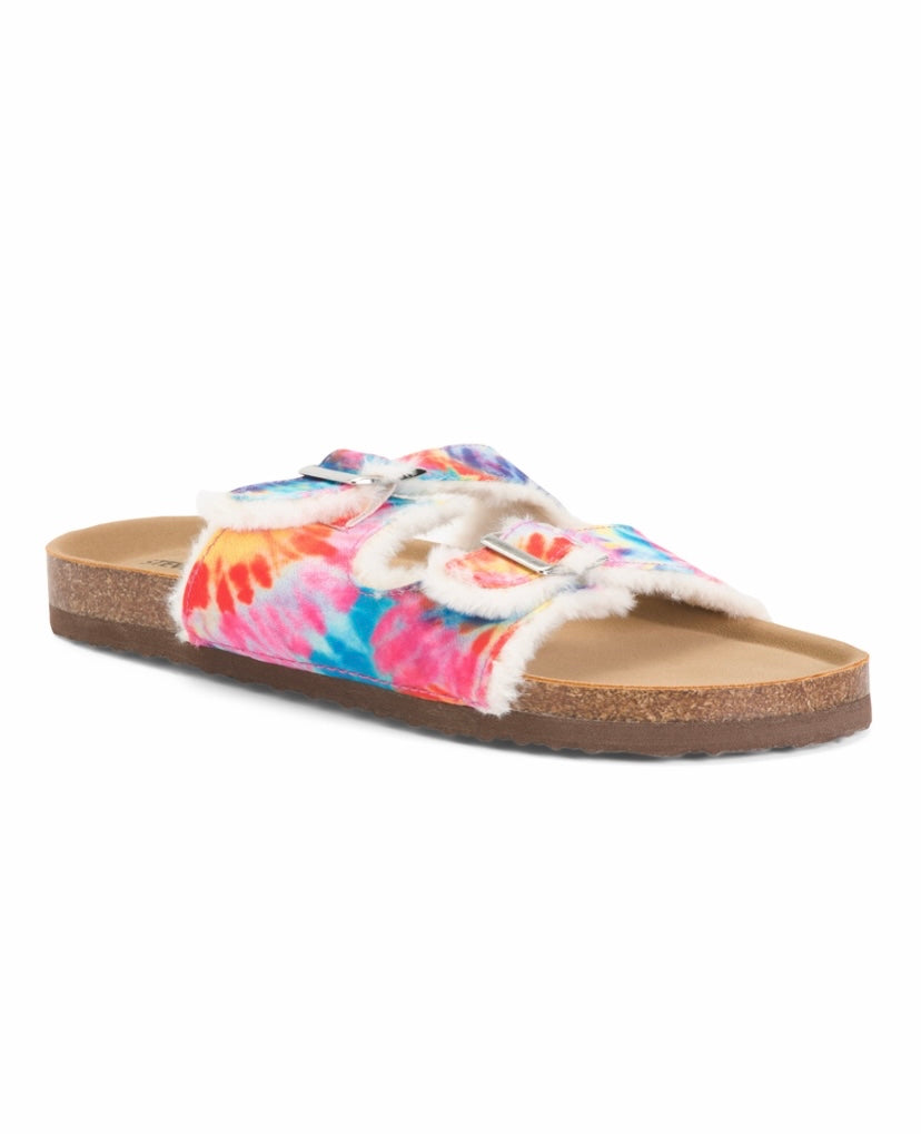 Steve Madden Girl’s Sandals Tie Dye Double Buckle Strap Size Vary
