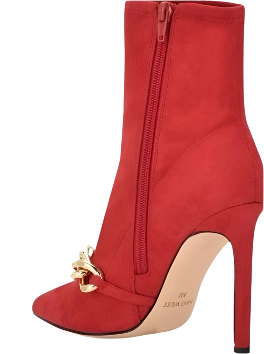 Nine West Women’s Timbaa2 Stiletto Dress Booties Microsuede Red Size Vary
