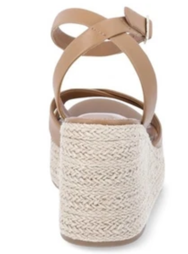 Madden NYC Women’s Strappy Wedge Sandals Beige Size 8.5