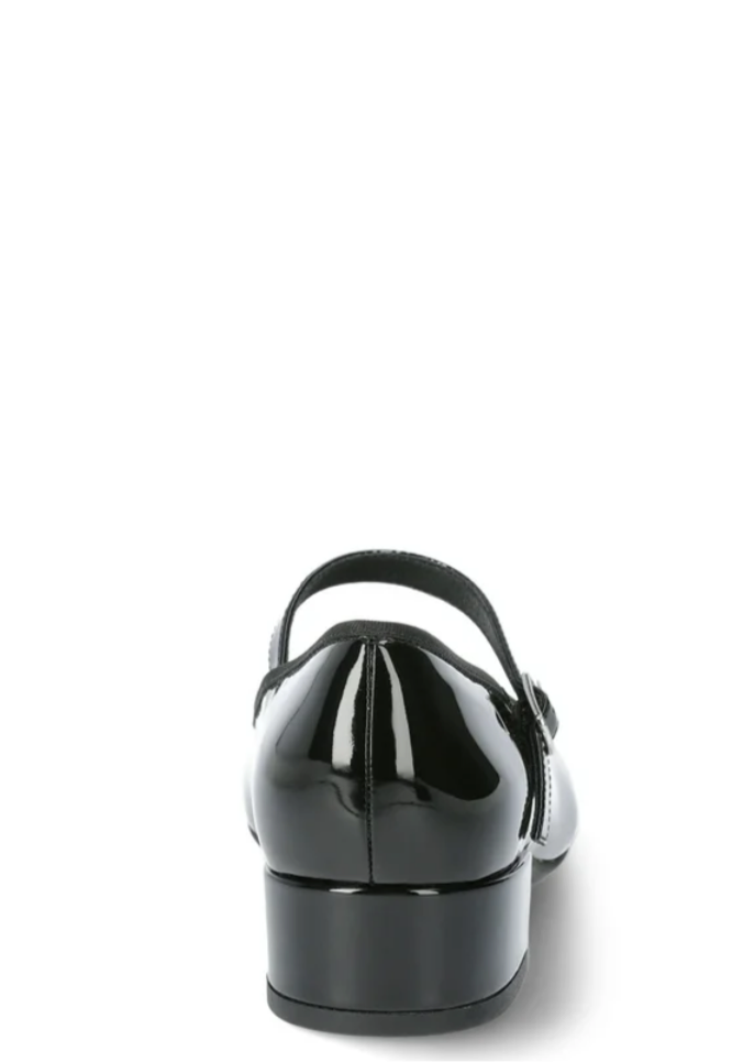 Madden NYC Mary Jane Platform Heels Faux Patent Black Size 10