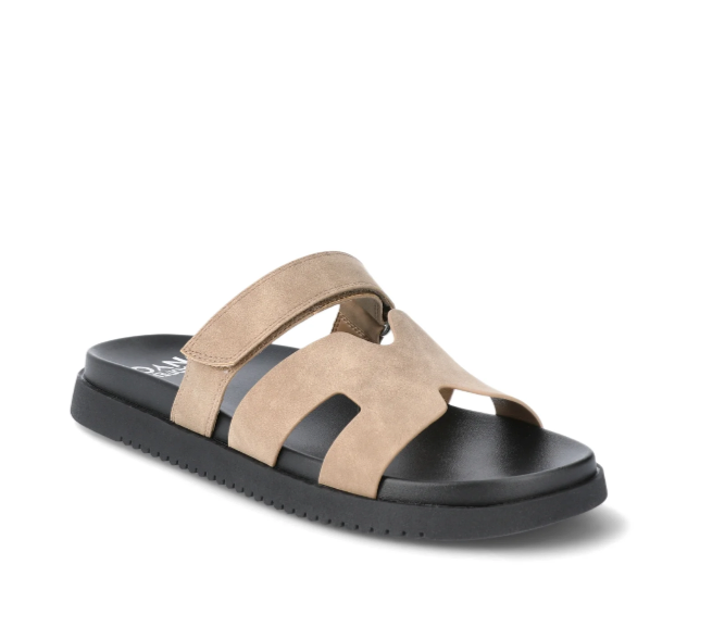 Madden NYC Women's Footbed Sandals Slip-On Medium Width Brown Size 9