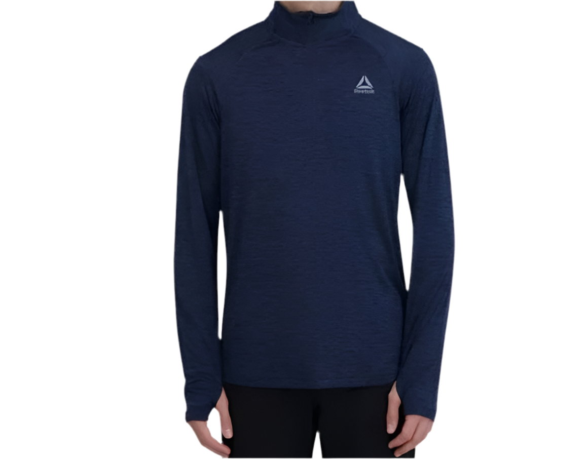 Reebok Men's Trail Quarter-Zip Active Pullover Sweatshirt Blue or Navy Size Vary