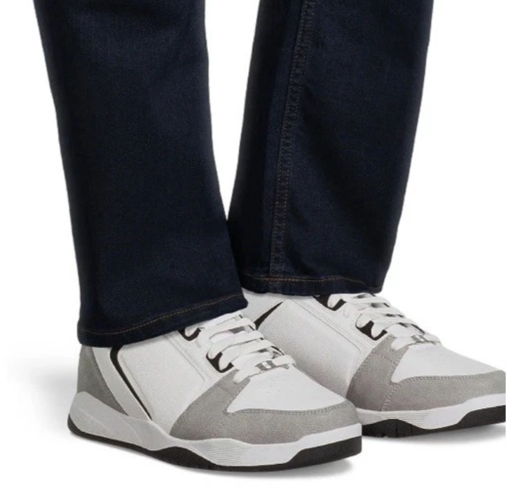 Fubu Men's the Hustle Athletic Leisure Sneakers White Gray Size Vary