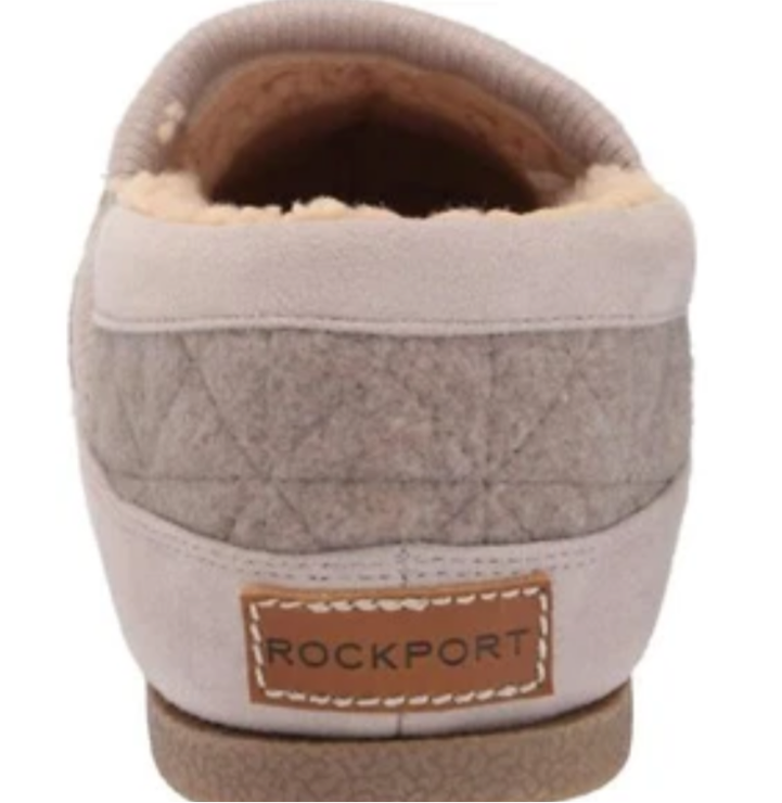 Rockport Women's Veda Trutech Slipper Comfortable Taupe-Gray Size 7M