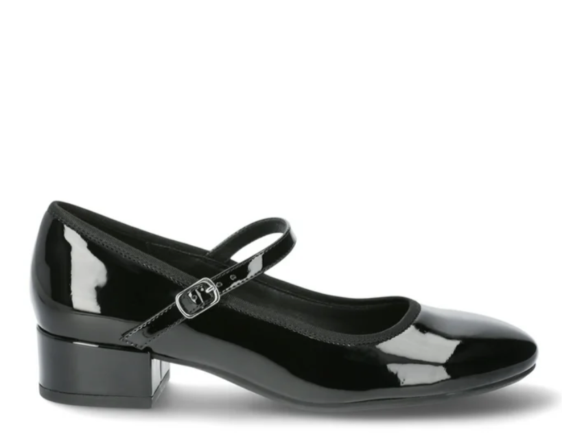 Madden NYC Mary Jane Platform Heels Faux Patent Black Size 10