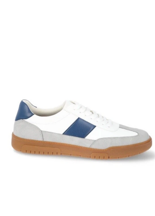Madden NYC Men's Major Casual Sneaker White Navy Size 8