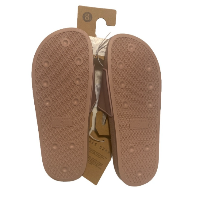Rae Dunn Women’s “LOVE" Slides Mauve/Pink Size 8