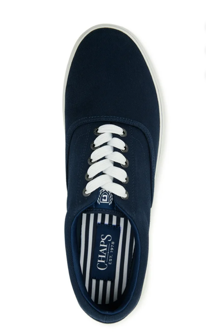 Chaps Men's Canvas Lace up Shoes Comfort Foam Size & Color Vary