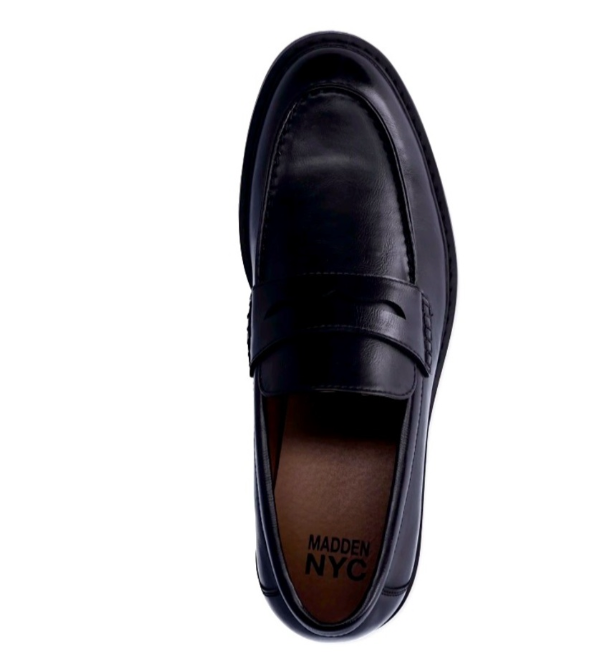 Madden NYC Men's Kennie Loafer SlipOn Size 9 Black New in Box