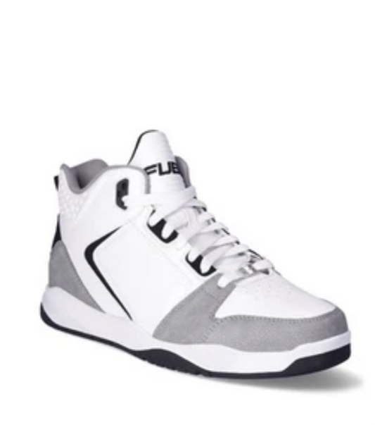 Fubu Men's the Hustle Athletic Leisure Sneakers White Gray Size Vary