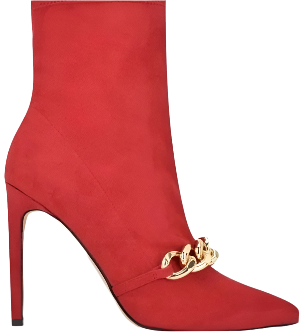 Nine West Women’s Timbaa2 Stiletto Dress Booties Microsuede Red Size Vary