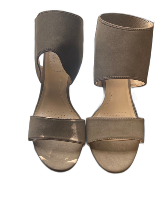 Life Stride Women's Carissa Comforted Heel Double Strap Sandals Putty Size 8.5